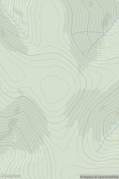 Thumbnail image for Clog Knowe (Black Law) showing contour plot for surrounding peak