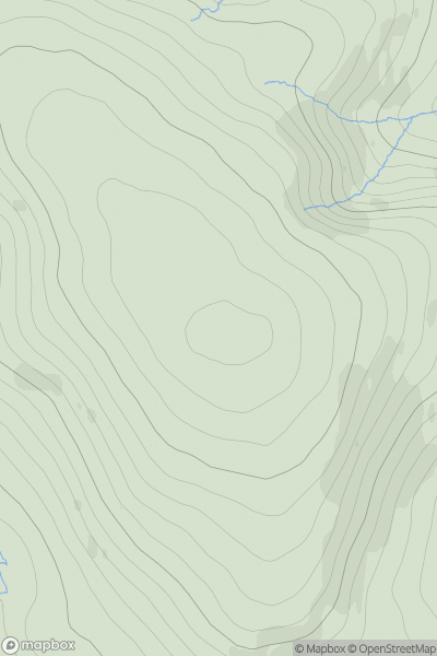 Thumbnail image for Byrehope Mount showing contour plot for surrounding peak