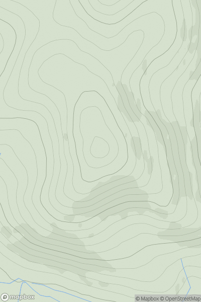 Thumbnail image for Drochil Hill showing contour plot for surrounding peak
