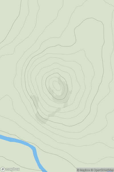 Thumbnail image for Quothquan Law showing contour plot for surrounding peak