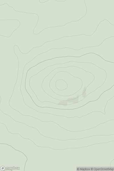 Thumbnail image for Fans Hill showing contour plot for surrounding peak
