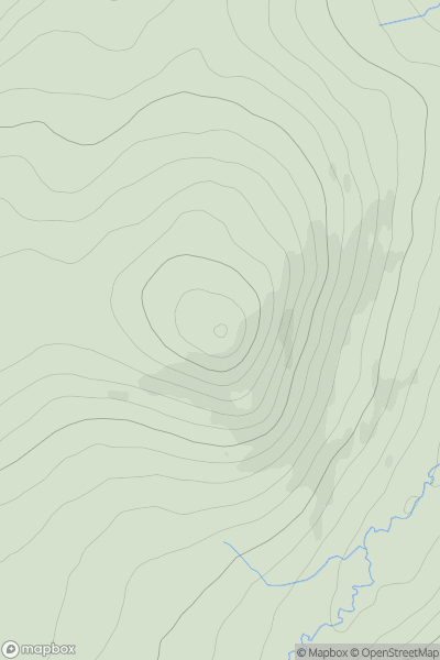 Thumbnail image for Penchrise Pen showing contour plot for surrounding peak