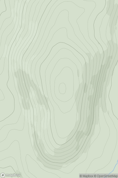 Thumbnail image for Shaw's Hill showing contour plot for surrounding peak