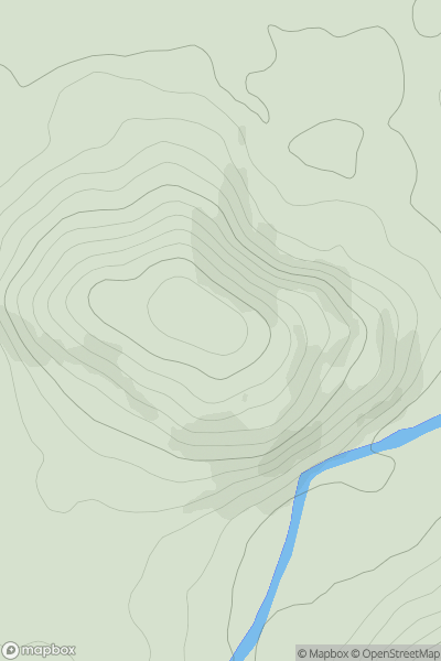 Thumbnail image for Rachan Hill showing contour plot for surrounding peak