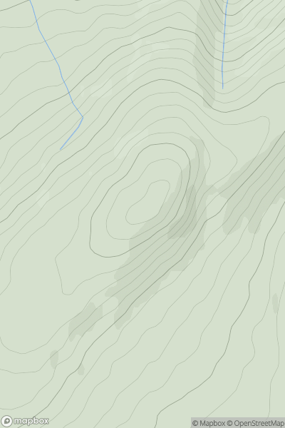 Thumbnail image for Slieau Whallian showing contour plot for surrounding peak