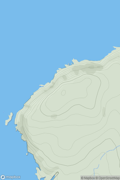 Thumbnail image for Calf of Man showing contour plot for surrounding peak