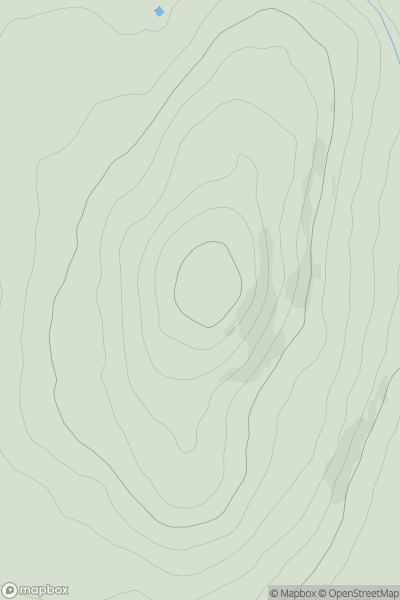 Thumbnail image for Mynydd Cennin showing contour plot for surrounding peak