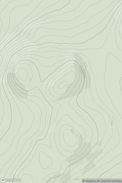 Thumbnail image for Carreglefain showing contour plot for surrounding peak