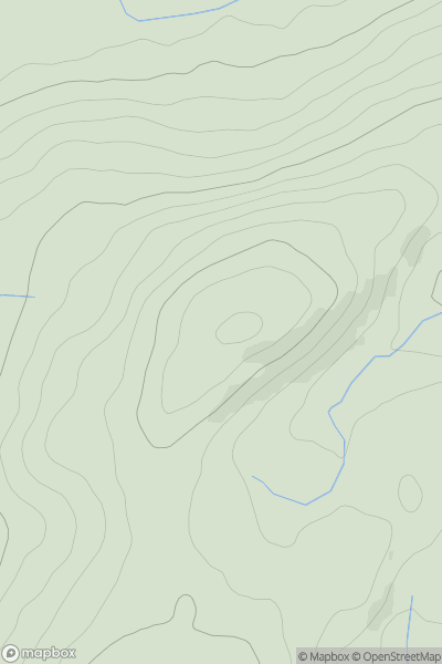 Thumbnail image for Mynydd Eilian showing contour plot for surrounding peak