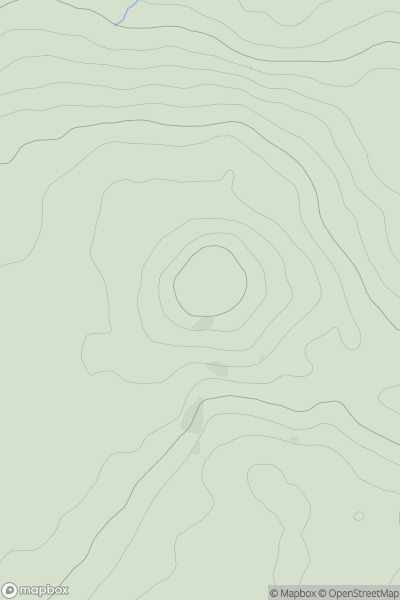 Thumbnail image for Mynydd y Garn showing contour plot for surrounding peak