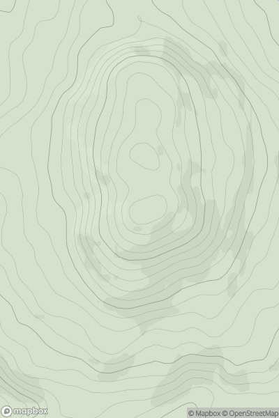 Thumbnail image for Craig-y-garn showing contour plot for surrounding peak
