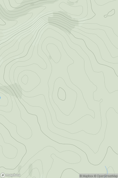 Thumbnail image for Bryn Alyn showing contour plot for surrounding peak