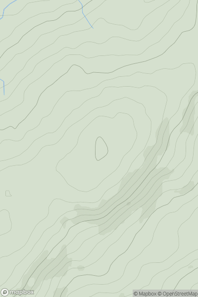 Thumbnail image for Bryn yr Orsedd showing contour plot for surrounding peak