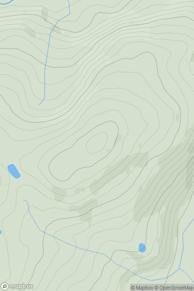 Thumbnail image for Tre-pys-llygod showing contour plot for surrounding peak