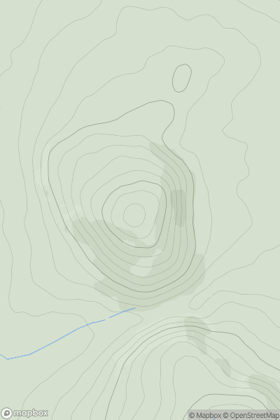 Thumbnail image for Bryn Euryn showing contour plot for surrounding peak