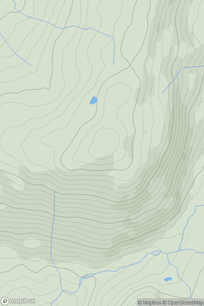 Thumbnail image for Moel Hafodowen showing contour plot for surrounding peak