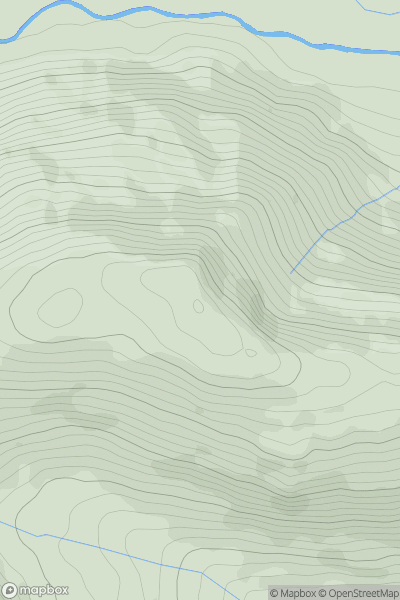 Thumbnail image for Cyrniau showing contour plot for surrounding peak