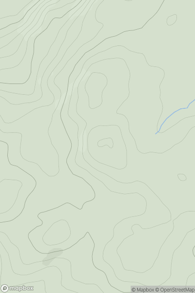 Thumbnail image for Mynydd Mynyllod showing contour plot for surrounding peak