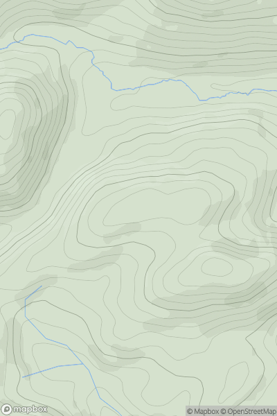 Thumbnail image for Jericho Hill showing contour plot for surrounding peak