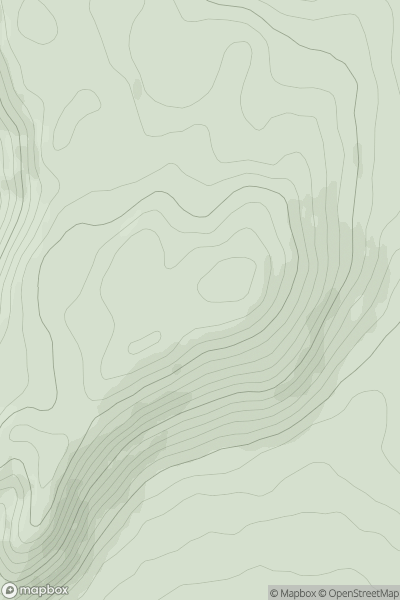Thumbnail image for Tal y Gareg showing contour plot for surrounding peak