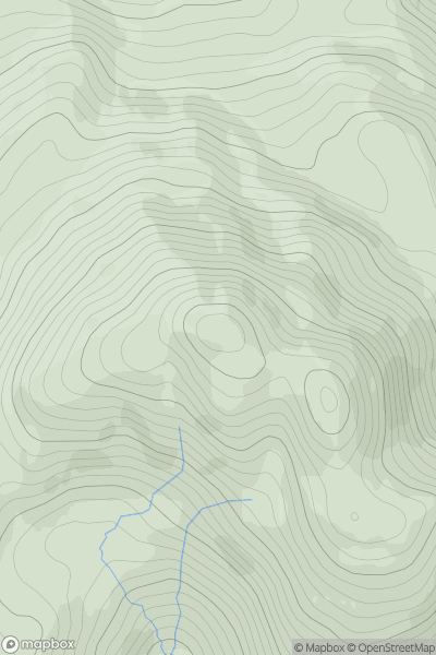 Thumbnail image for Ben Venue showing contour plot for surrounding peak