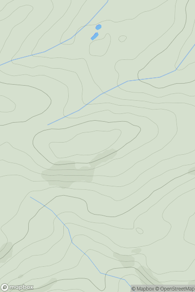 Thumbnail image for Cefn Crin showing contour plot for surrounding peak