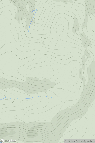 Thumbnail image for Bryn-y-Brain showing contour plot for surrounding peak