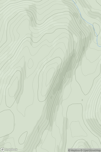 Thumbnail image for Mynydd Garth-Gwynion showing contour plot for surrounding peak