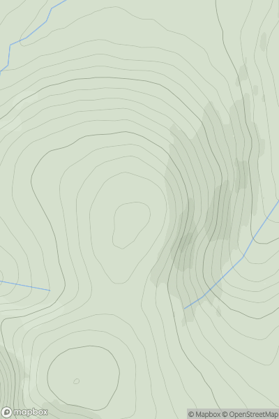 Thumbnail image for Ben Macdui North Top showing contour plot for surrounding peak