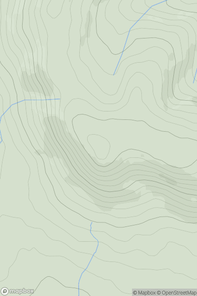 Thumbnail image for Beddugre Hill showing contour plot for surrounding peak