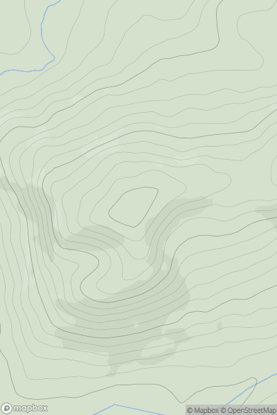 Thumbnail image for Gaer showing contour plot for surrounding peak
