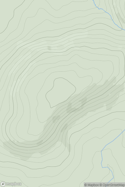 Thumbnail image for Coed-swydd showing contour plot for surrounding peak
