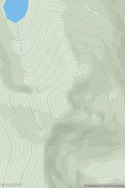 Thumbnail image for Cairn Toul showing contour plot for surrounding peak