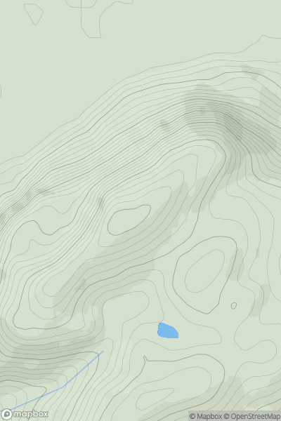 Thumbnail image for Breidden Hill showing contour plot for surrounding peak