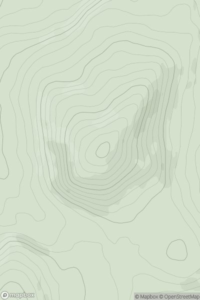 Thumbnail image for Coed y Gaer showing contour plot for surrounding peak