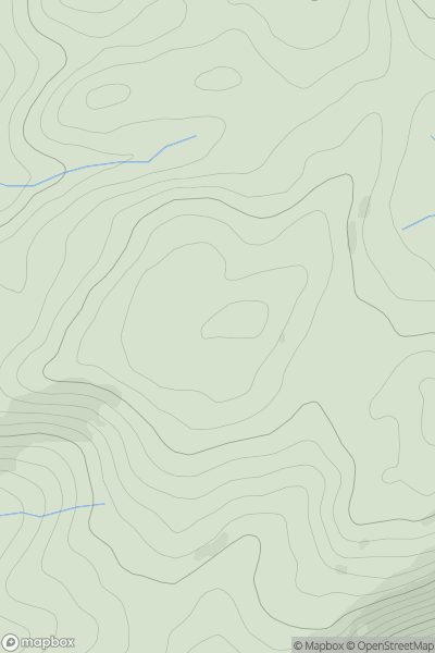 Thumbnail image for Bryn Ffynnon showing contour plot for surrounding peak