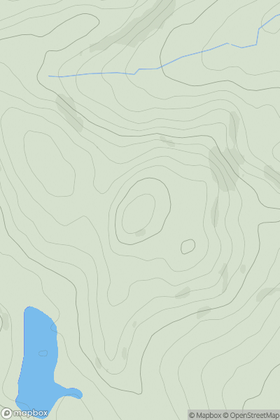 Thumbnail image for Pen Felin-wynt showing contour plot for surrounding peak