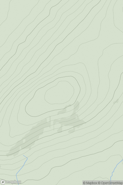 Thumbnail image for Foel Dyrch showing contour plot for surrounding peak