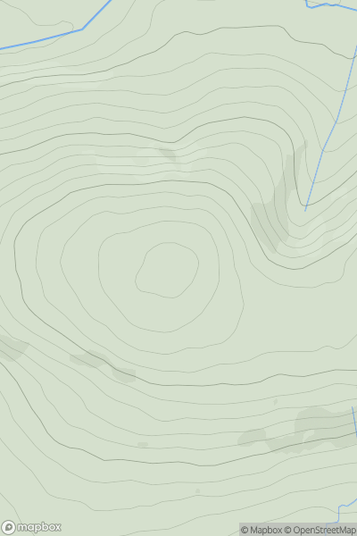 Thumbnail image for Mynydd Castlebythe showing contour plot for surrounding peak