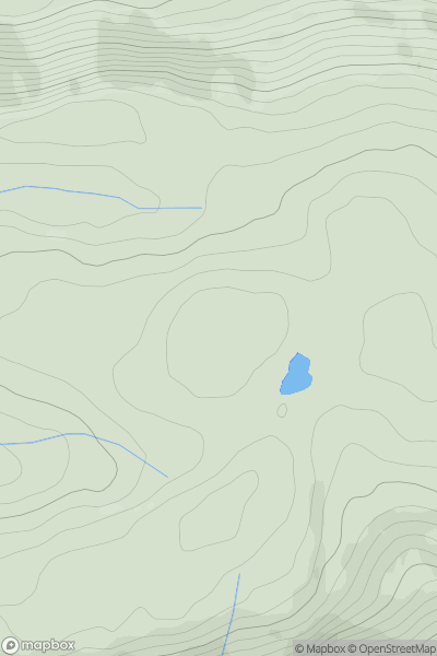 Thumbnail image for Pen y Bryn-mawr showing contour plot for surrounding peak