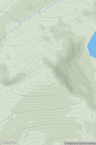 Thumbnail image for Sgor an Lochain Uaine showing contour plot for surrounding peak