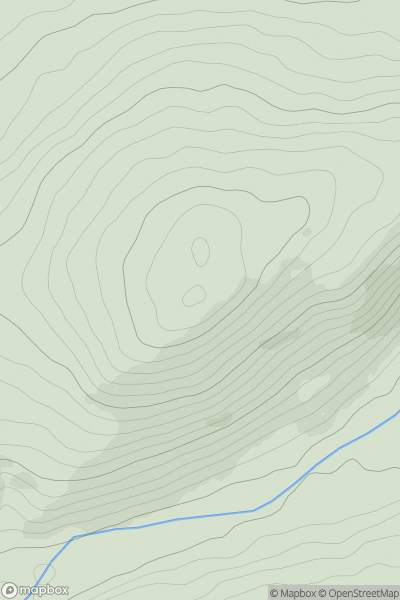 Thumbnail image for Banc Beili-Tew showing contour plot for surrounding peak