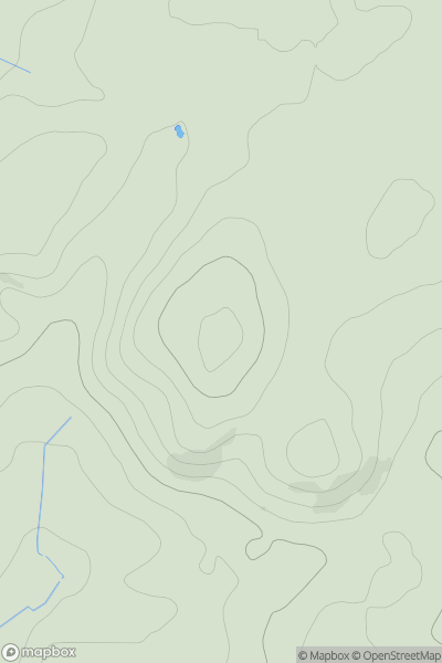 Thumbnail image for Pen y Moelfre showing contour plot for surrounding peak