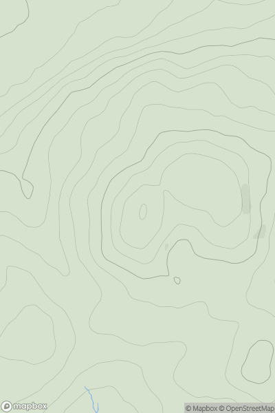 Thumbnail image for Cadair Fawr showing contour plot for surrounding peak