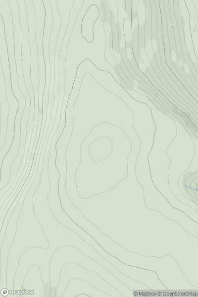 Thumbnail image for Mynydd Bedwellte showing contour plot for surrounding peak