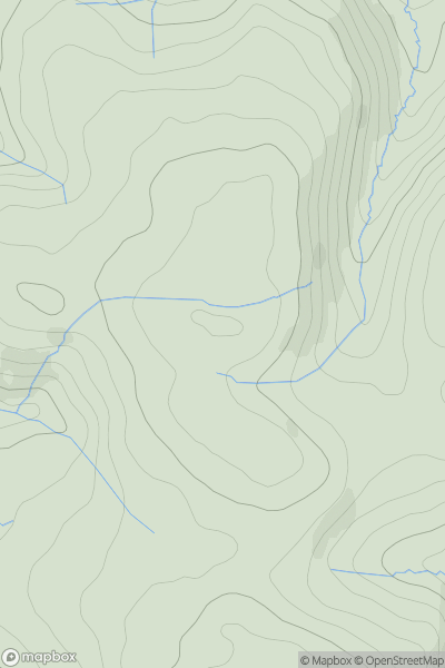 Thumbnail image for Foel Trawsnant showing contour plot for surrounding peak