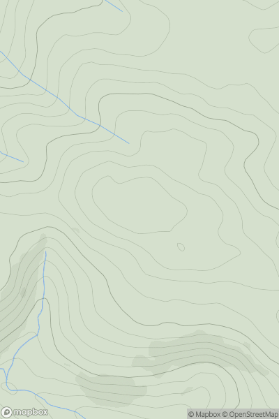 Thumbnail image for Mynydd Maendy showing contour plot for surrounding peak