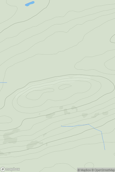 Thumbnail image for Winshield Crags showing contour plot for surrounding peak