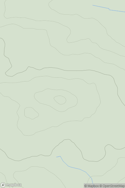 Thumbnail image for Whittington Fell showing contour plot for surrounding peak