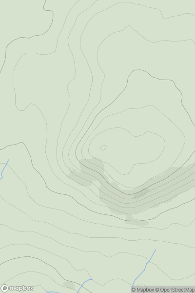 Thumbnail image for Titlington Pike showing contour plot for surrounding peak